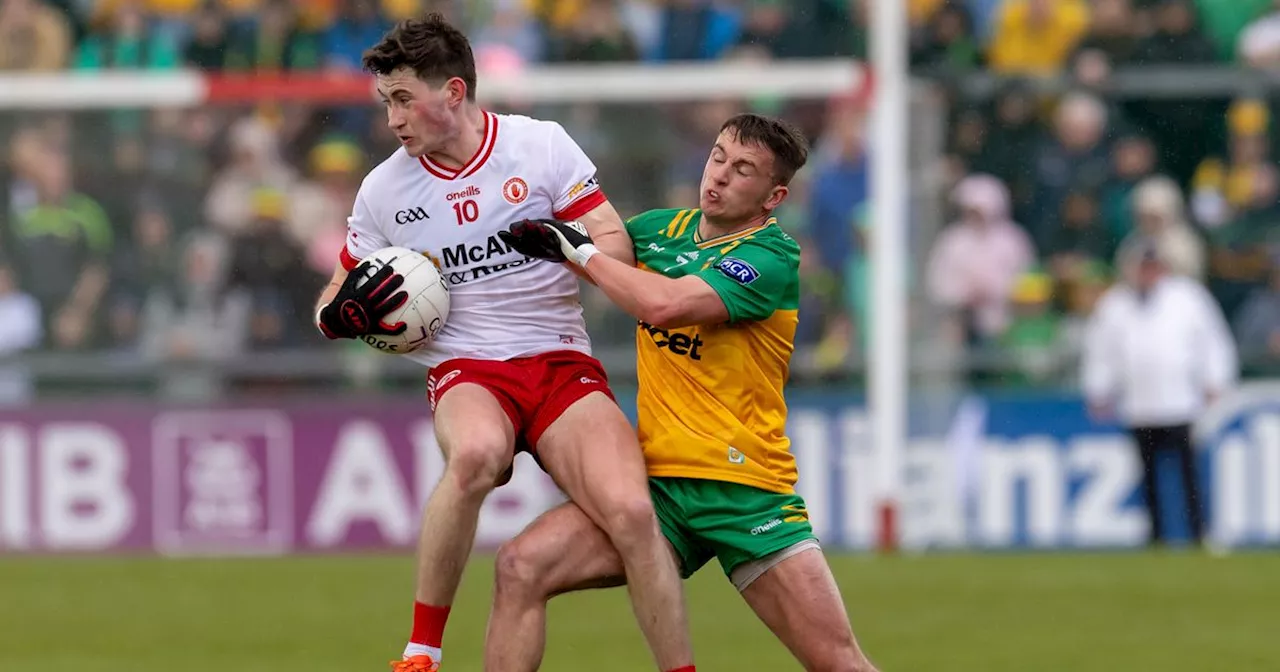 Tyrone vs Donegal LIVE updates as the Red Hands lead 0-8 to 0-5 at half-time