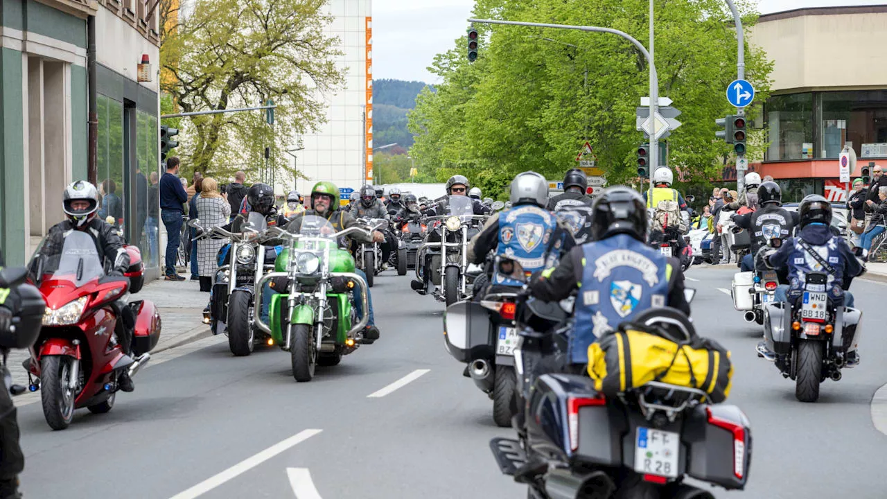 Sternfahrt nach Kulmbach: 30000 Biker beim Motorrad-Treffen