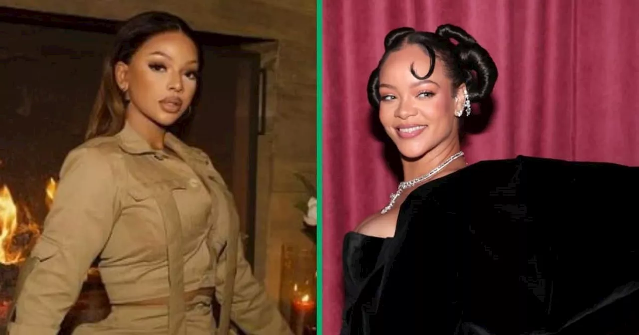 Rihanna meets Mihlali Ndamase at Fenty Beauty Event in USA, SA Struck by Influencer’s Face Card