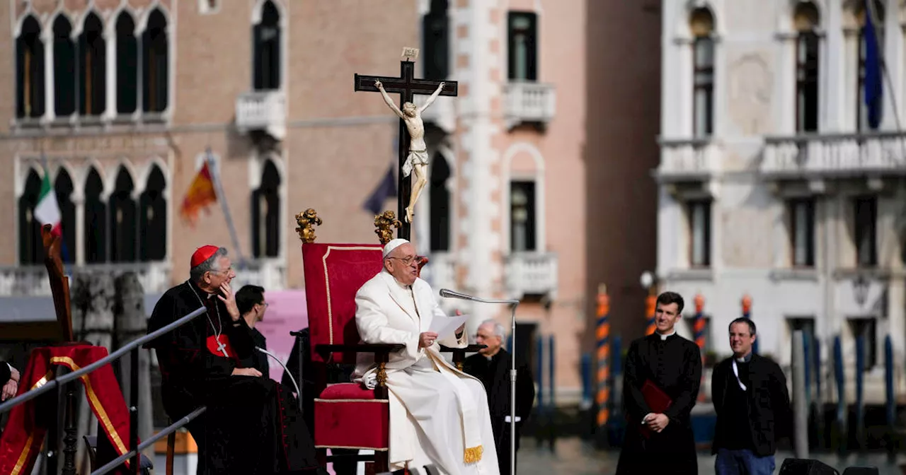 Pope Francis visits Venice in first trip outside of Rome in seven months