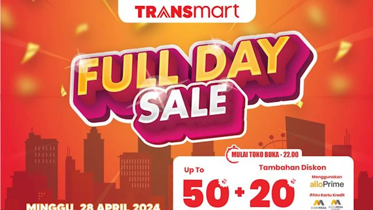 Buruan Serbu! Transmart Gelar Diskon Besar 50% + 20% Hari Minggu Ini