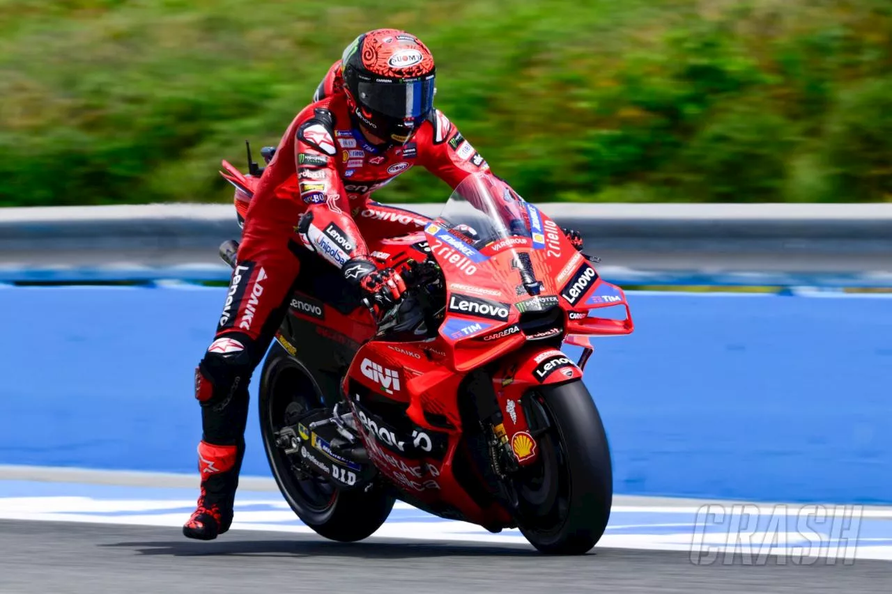 Francesco Bagnaia beats Marc Marquez in epic battle at Jerez