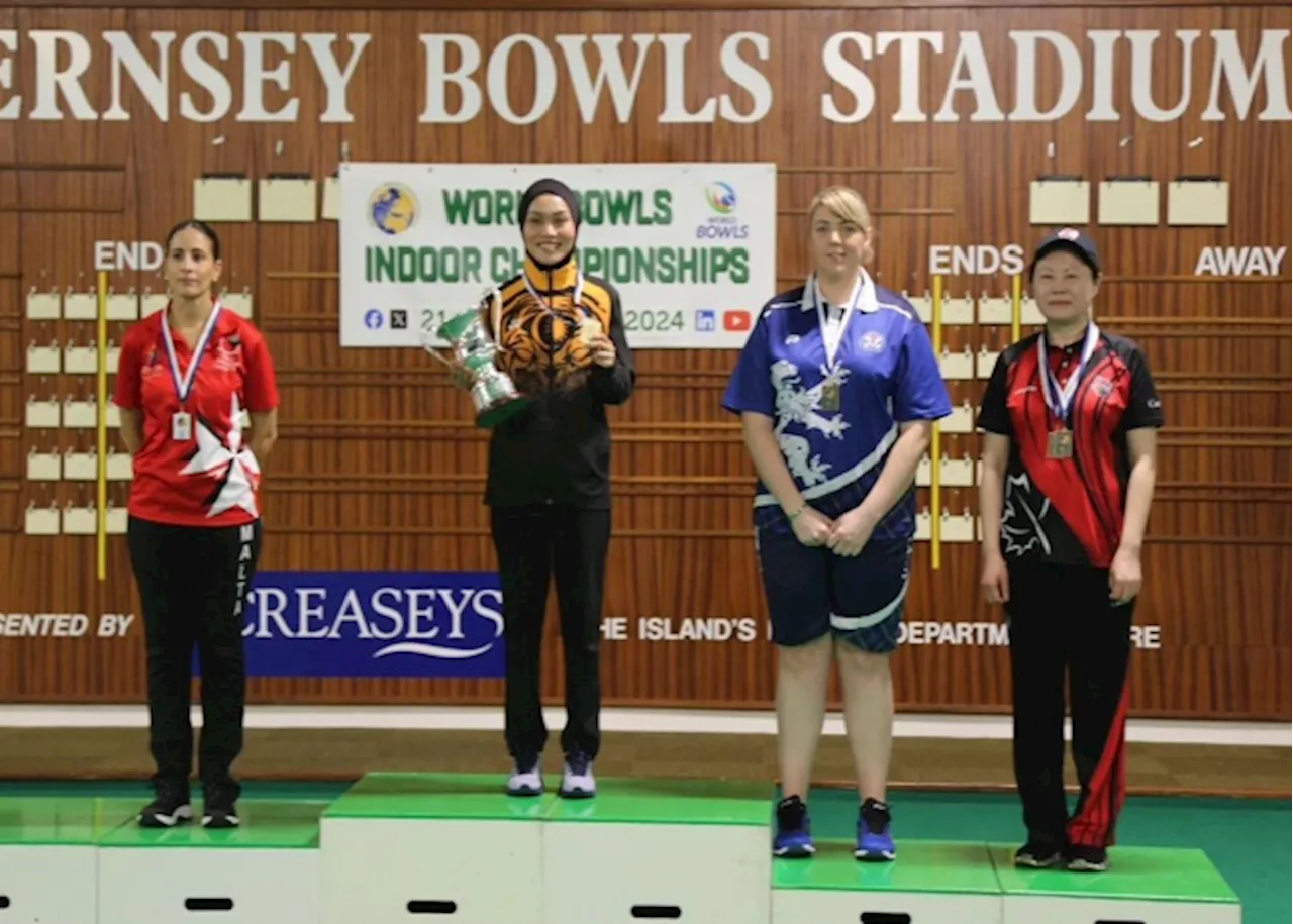 Lawn bowler Farah Ain captures Malaysia's historic world champion title