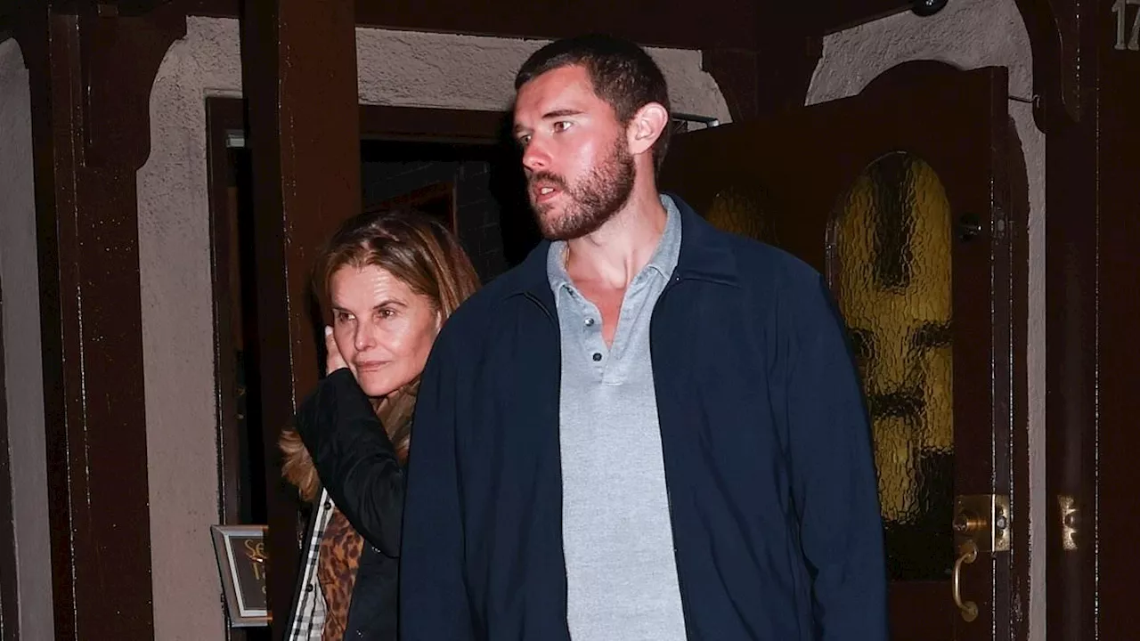 Maria Shriver grabs dinner with daughter Christina Schwarzenegger, 32, and son Christopher...