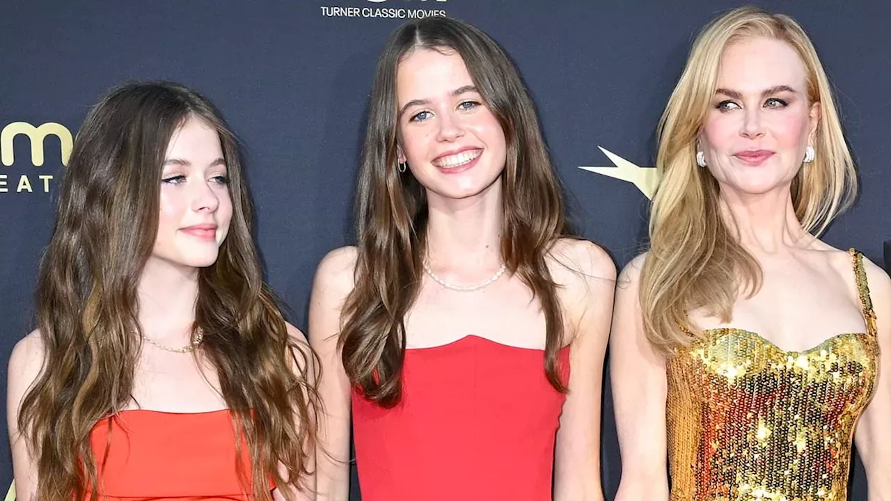 Nicole Kidman and Keith Urban's daughters Sunday, 15, and Faith, 13