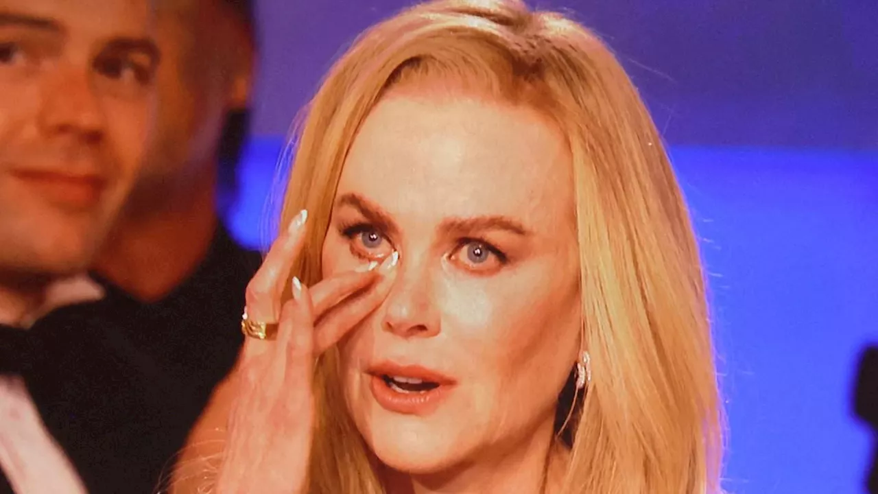 Nicole Kidman tears up as husband Keith Urban and Meryl Streep lead emotional speeches in her honour...