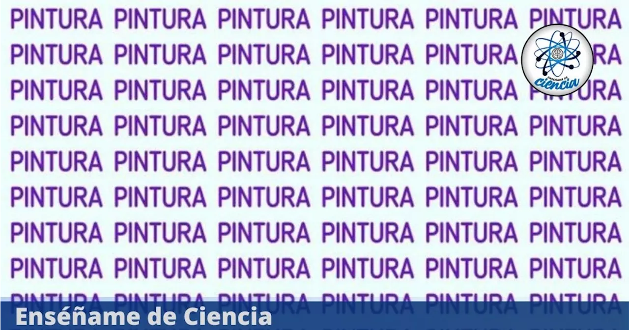 Muy POCOS pueden resolver el acertijo visual EXTREMO: Encuentra la palabra «TINTURA» en 5 segundos