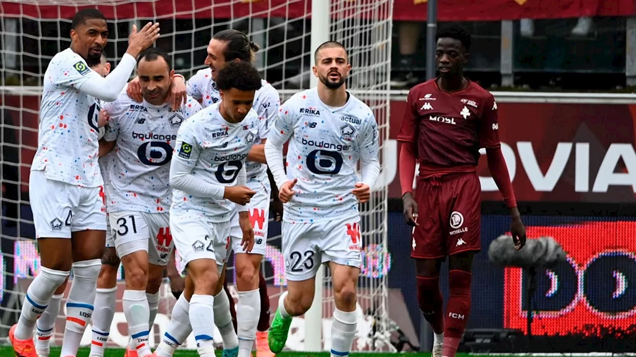  31e journée : Lille renverse Metz (1-2) et monte provisoirement sur le podium