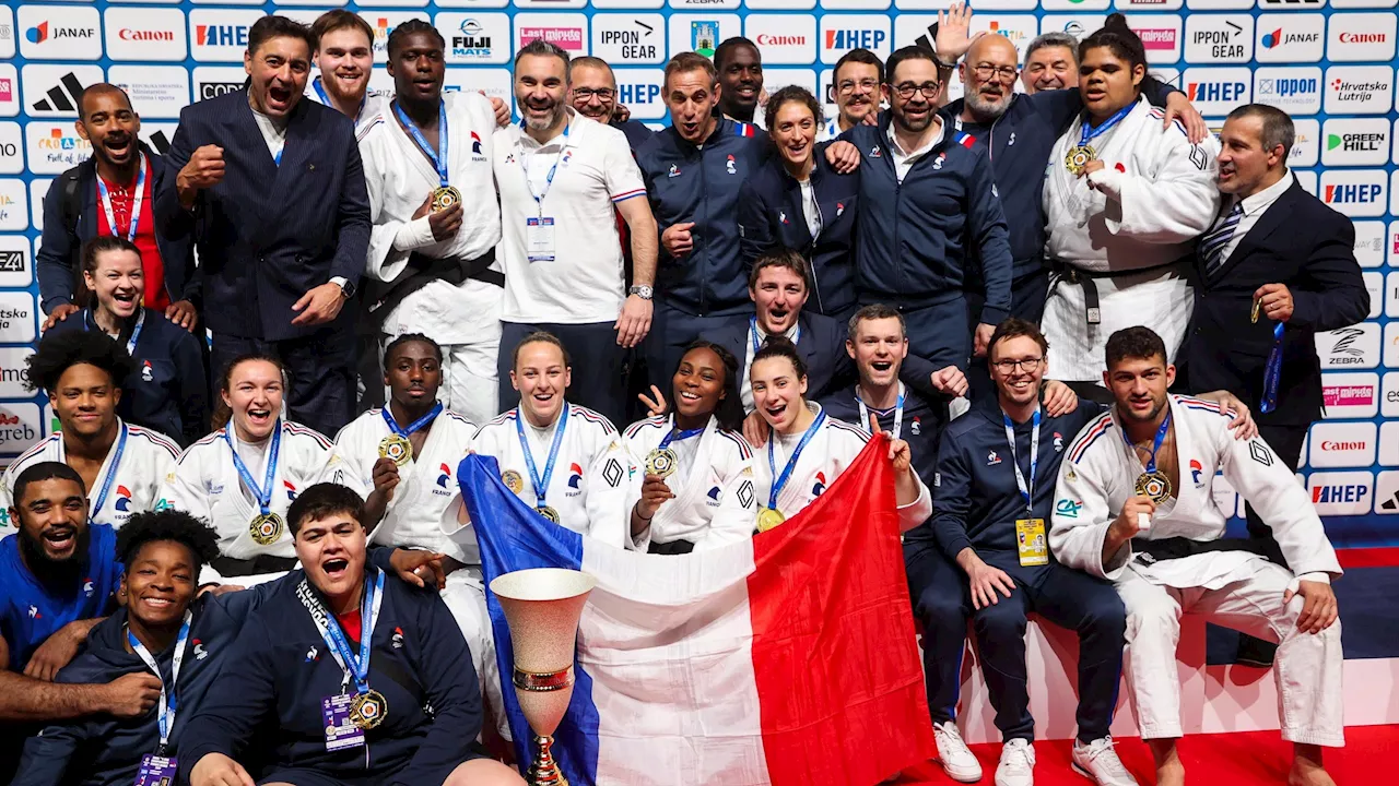 L'équipe de France de judo est sacrée championne d'Europe par équipes mixtes à Zagreb