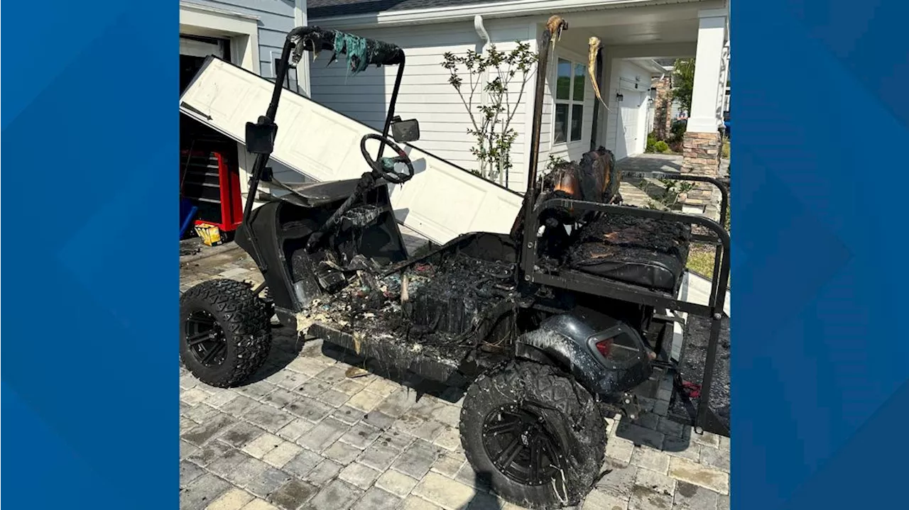 Fire Rescue: Charging golf cart sparks house fire in St. Johns County