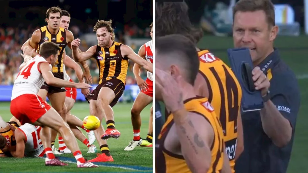 ‘Absolutely furious’: Hawk torn to shreds as coach explains fiery spray