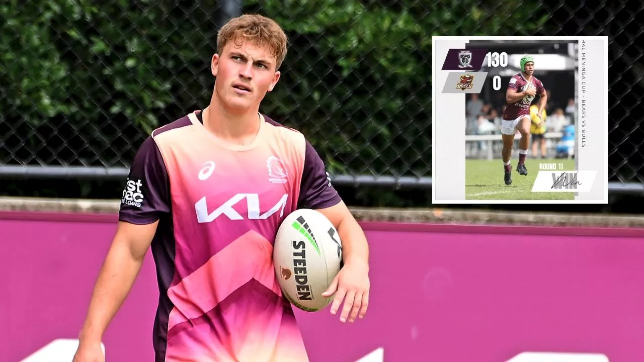 Broncos teenage freak scores 46 points in rugby league massacre