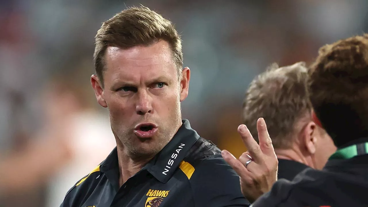 ‘Having a crack’: Hawks coach positive over 76pt loss... ‘if you watched it without a scoreboard’