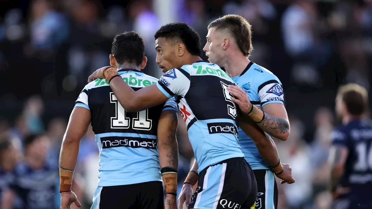 LIVE NRL: Raiders bomb certain try as Sharks race clear in Ricky’s milestone match