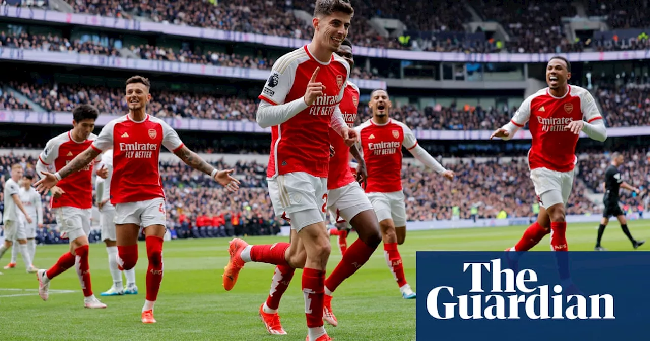 Arsenal survive late Spurs fightback to boost title charge with derby victory