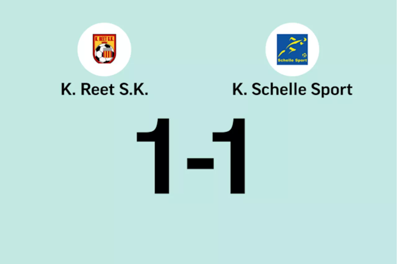 Reet speelt gelijk tegen Schelle Sport B