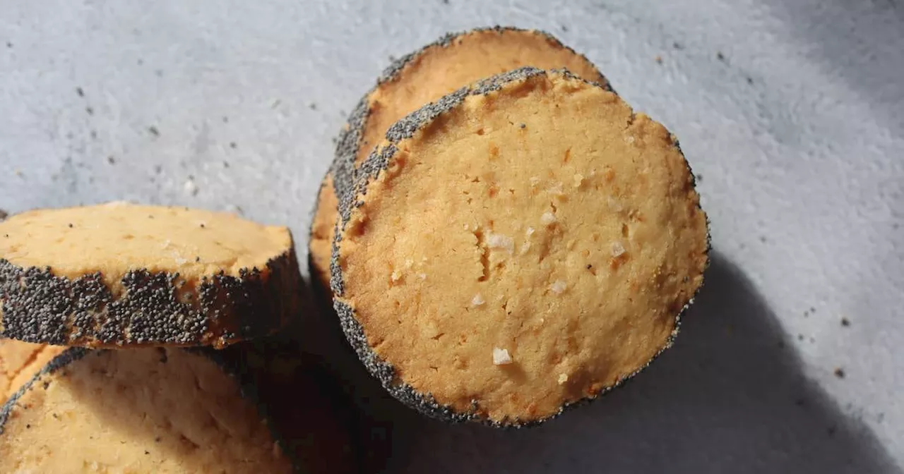 Beth O’Brien’s lemon and poppy seed shortbread biscuits