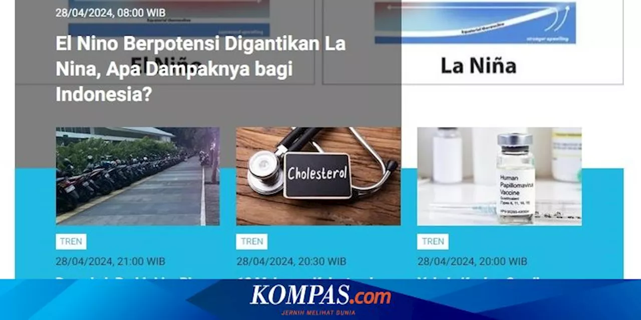 [POPULER TREN] Dampak La Nina bagi Indonesia | Beberapa Makanan Mengandung MIkroplastik