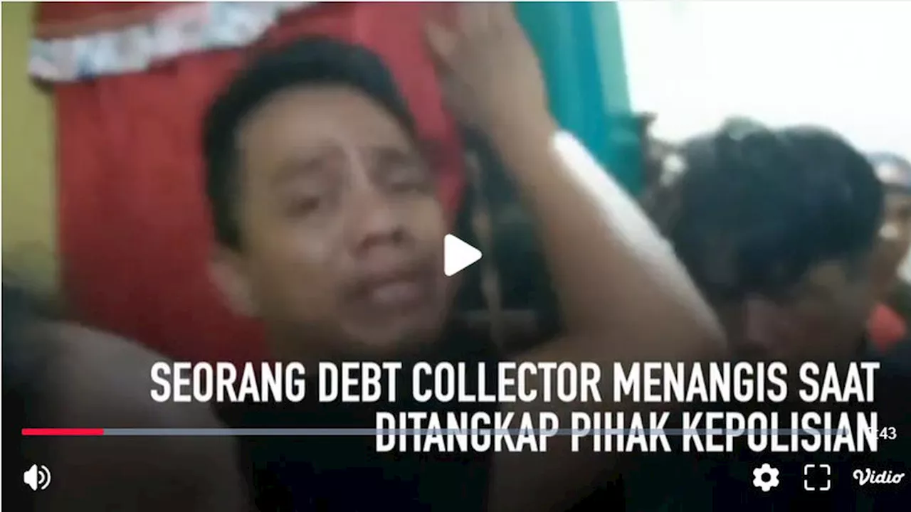 2 Debt Collector di Palembang yang Ribut dengan Aiptu FN Ditangkap, Satunya Menangis