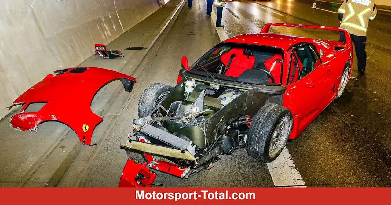 Ferrari F40 Unfall: Junger Luxushändler-Mitarbeiter schrottet Ikone