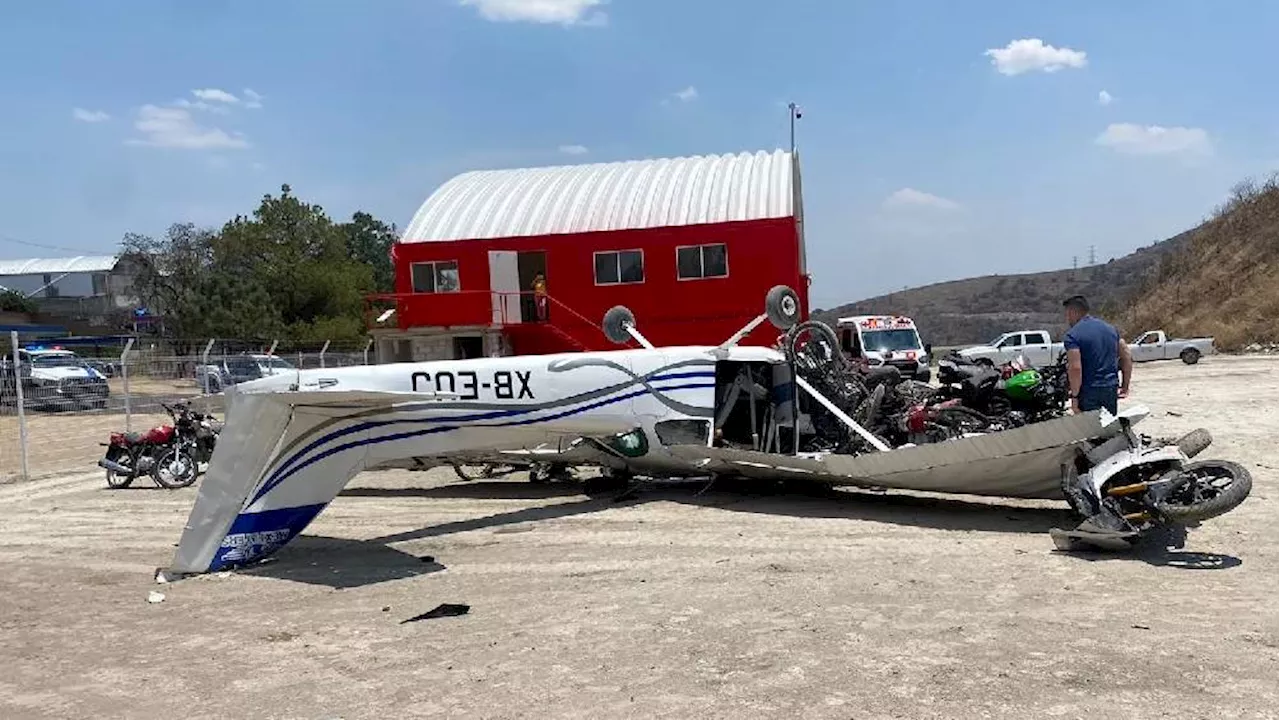 Avioneta se Desploma con Tres Tripulantes a Bordo en Atizapan