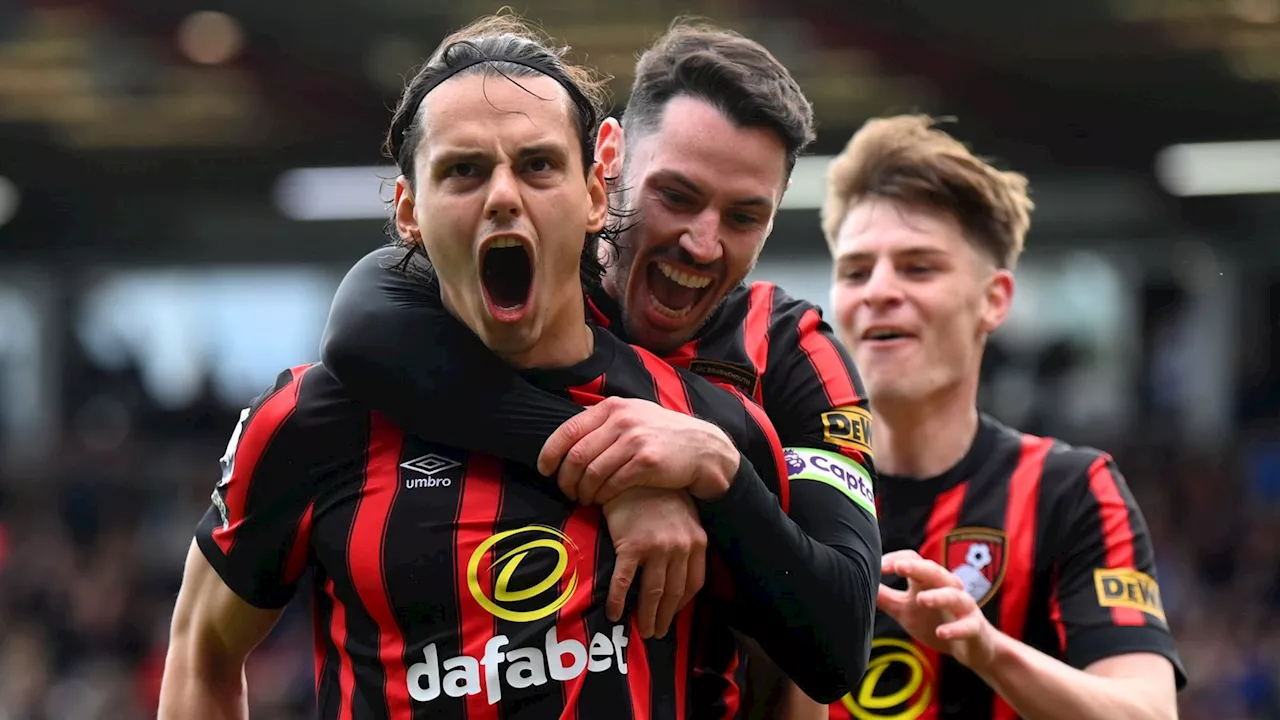 Bournemouth 3-0 Brighton: Andoni Iraola's Cherries set club-record Premier League points total with dominant win