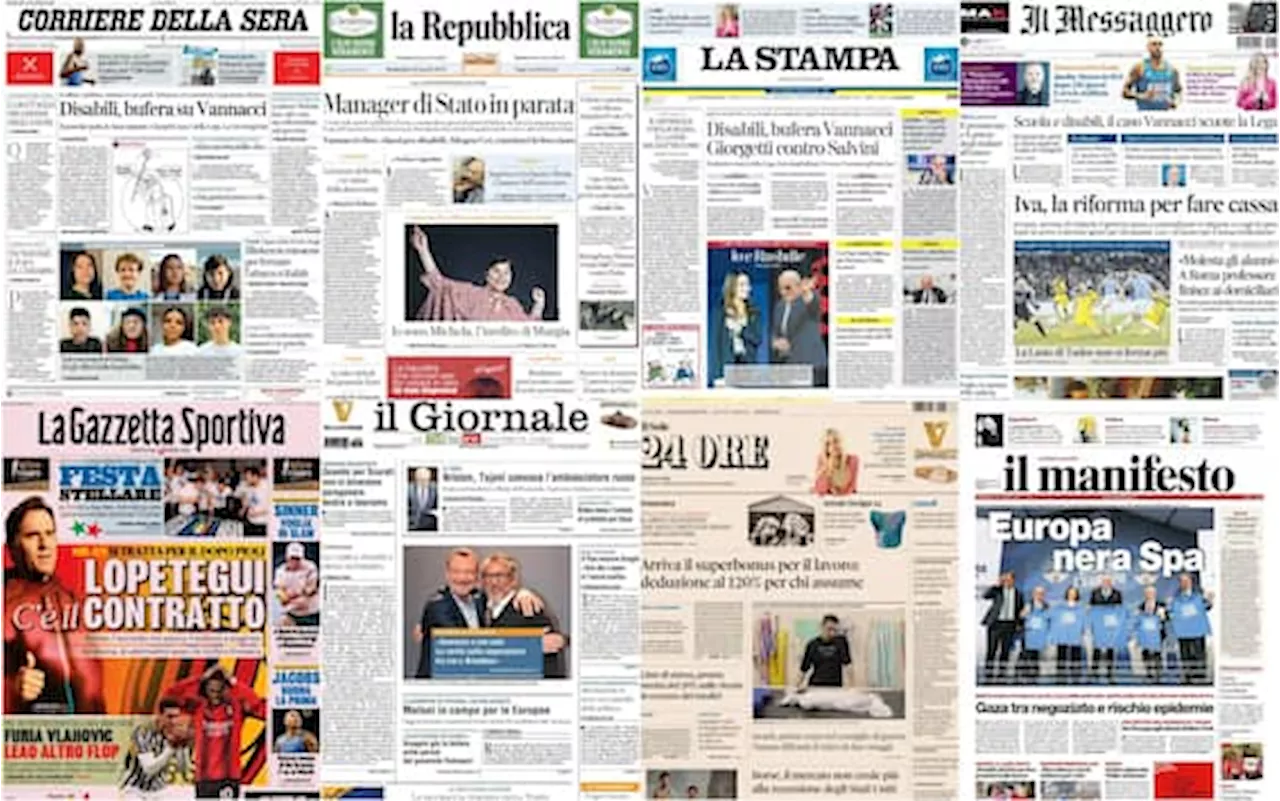 Le prime pagine dei quotidiani di oggi 28 aprile: la rassegna stampa di Sky TG24