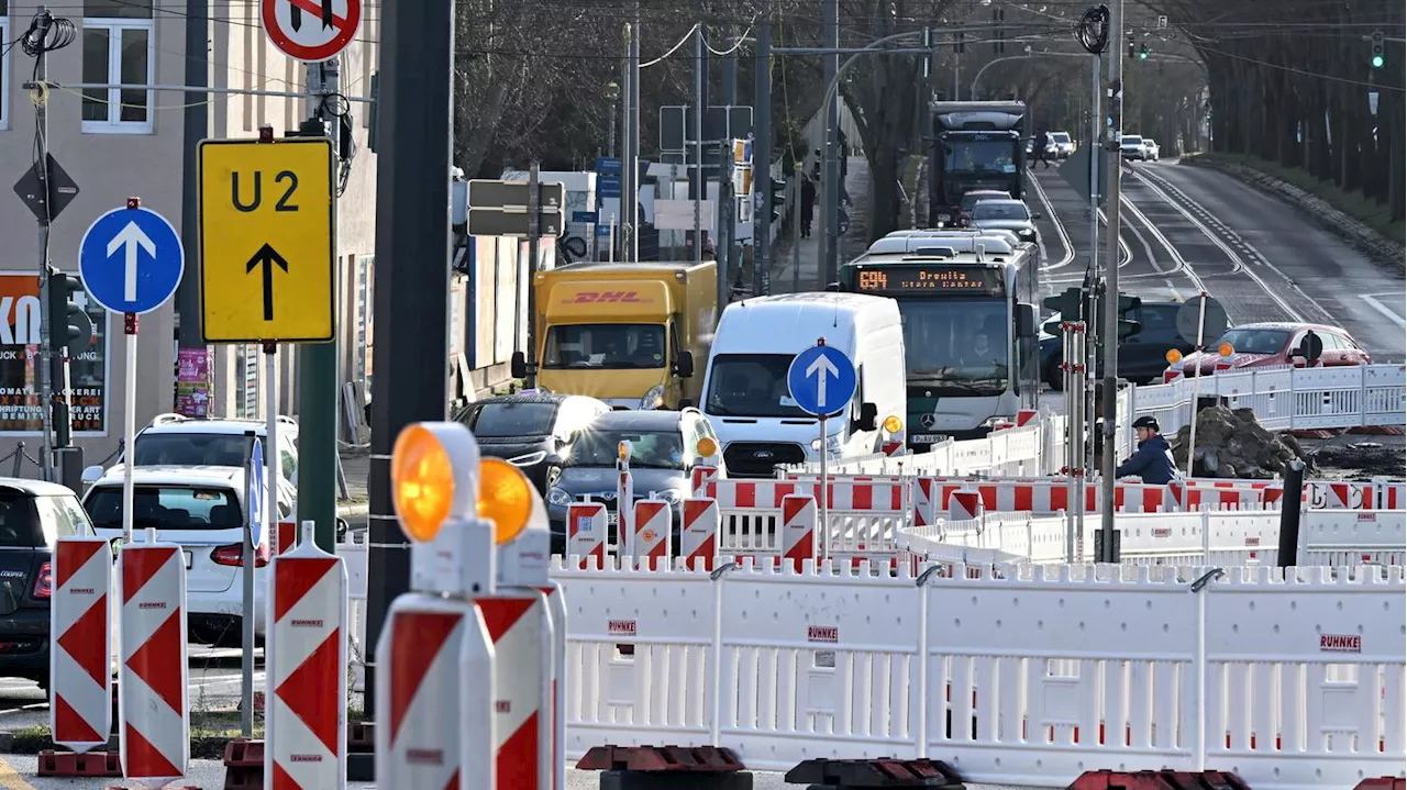 Staustellen in Potsdam: Neue Straßenführung am Leipziger Dreieck