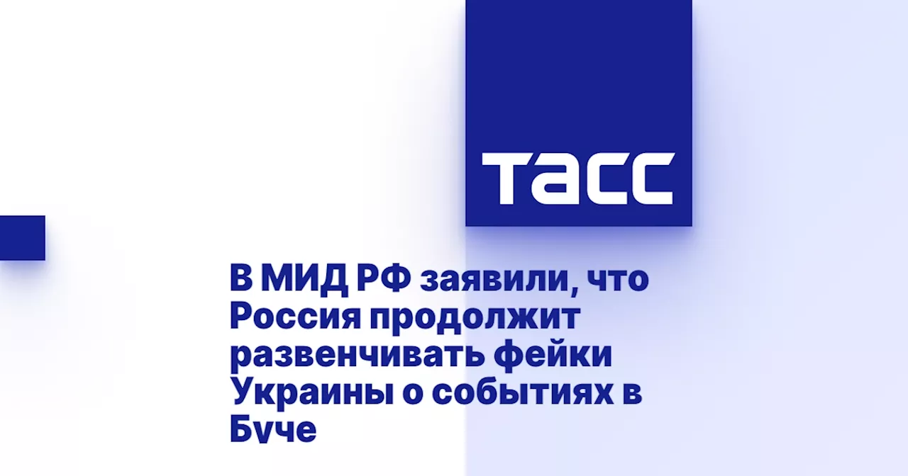 В МИД РФ заявили, что Россия продолжит развенчивать фейки Украины о событиях в Буче