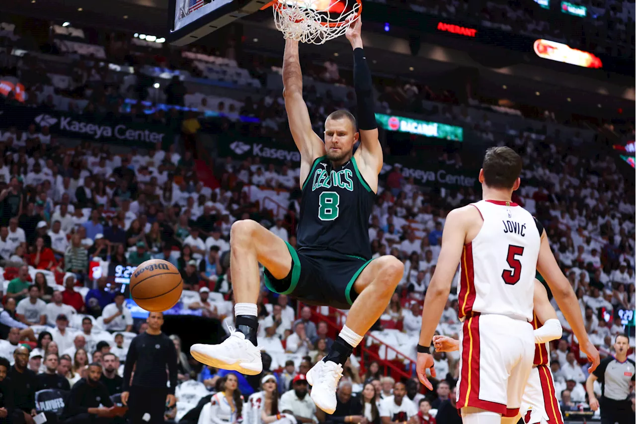 Kristaps Porziņģis, Payton Pritchard take control as Celtics bounce back in Game 3 win