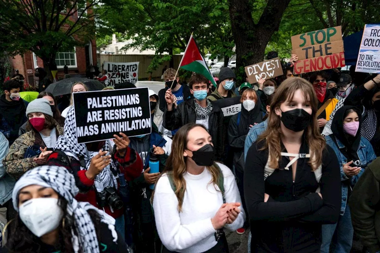 Police clear pro-Palestinian camps at three US universities