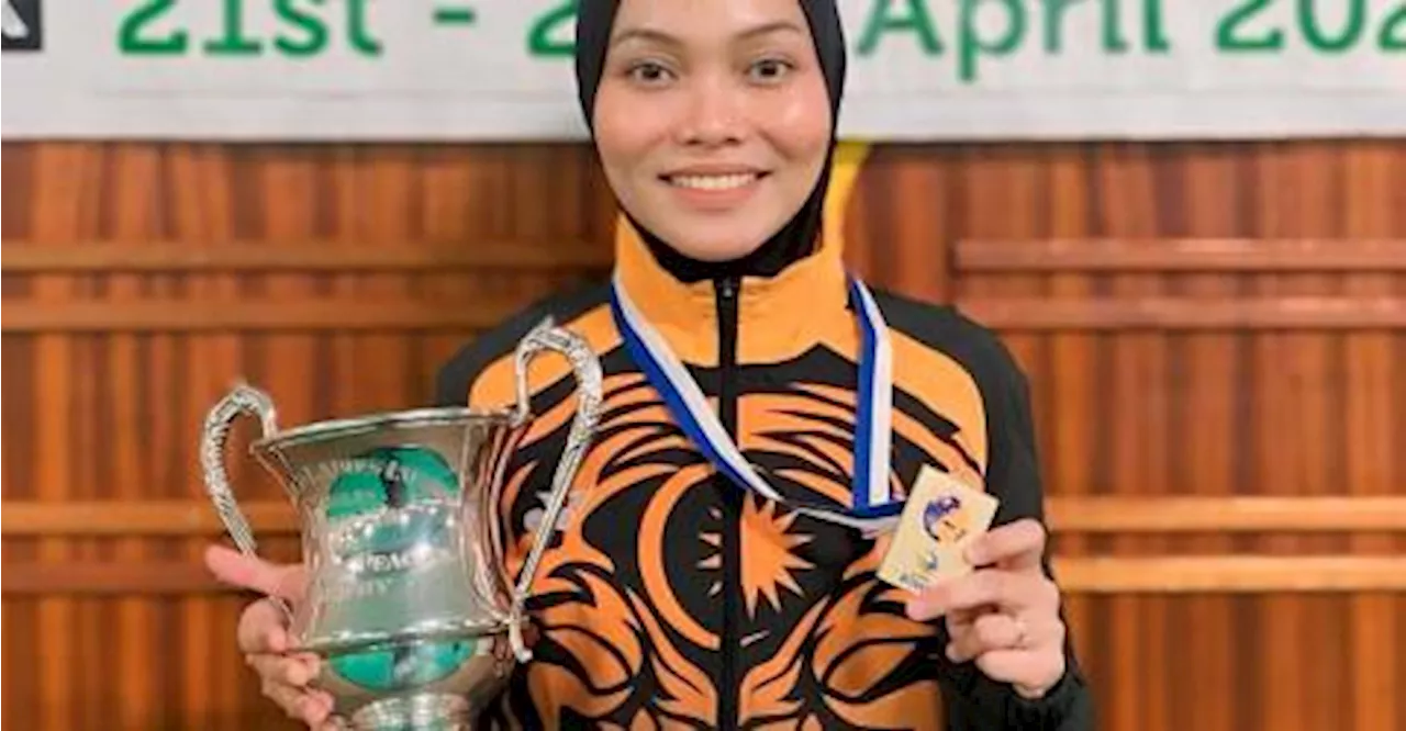 Lawn bowler Farah Ain captures Malaysia’s historic World Champion title