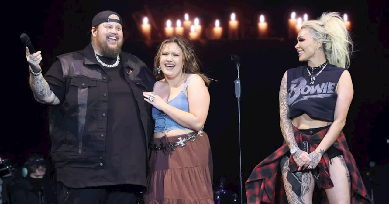 Jelly Roll Brings Wife Bunnie XO and His Daughter Onstage At Stagecoach