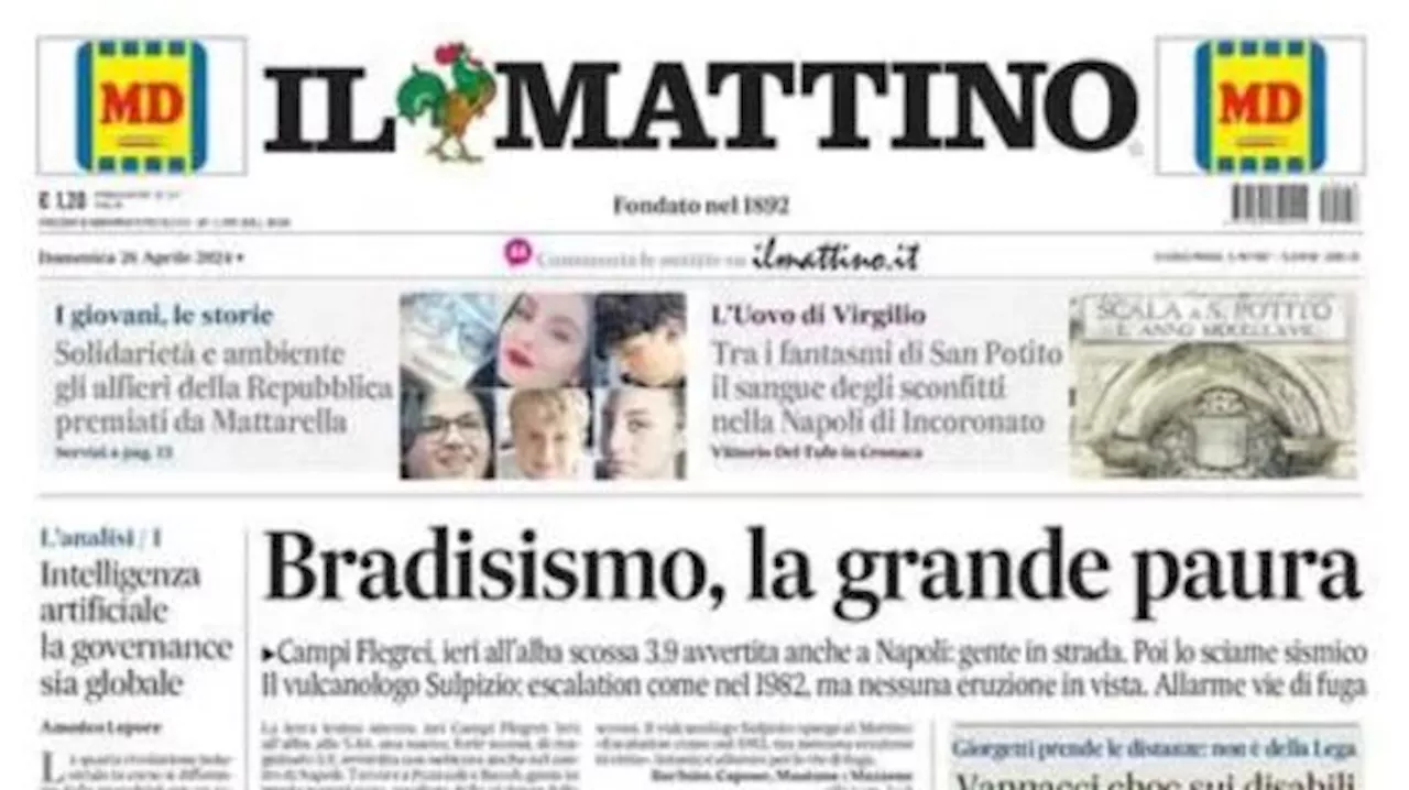 Napoli, Il Mattino titola: 'Calzona, l'ultima chiamata con la spinta dei 40mila'