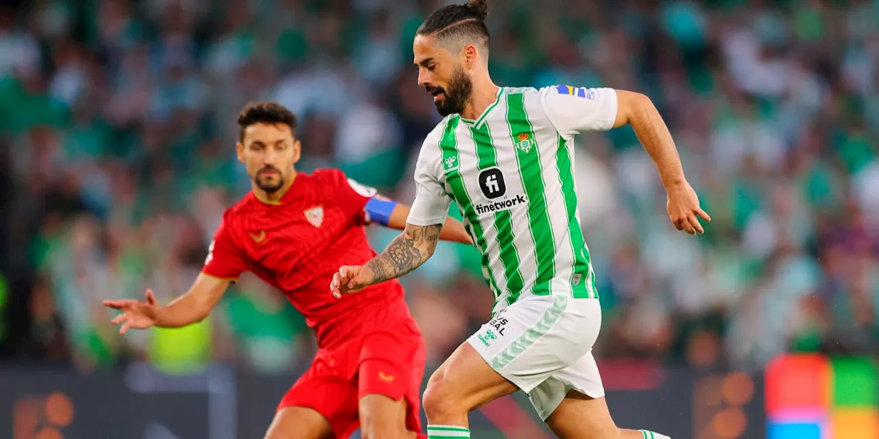 Isco apre su rigore, Salas risponde: pari nel derby Betis-Siviglia