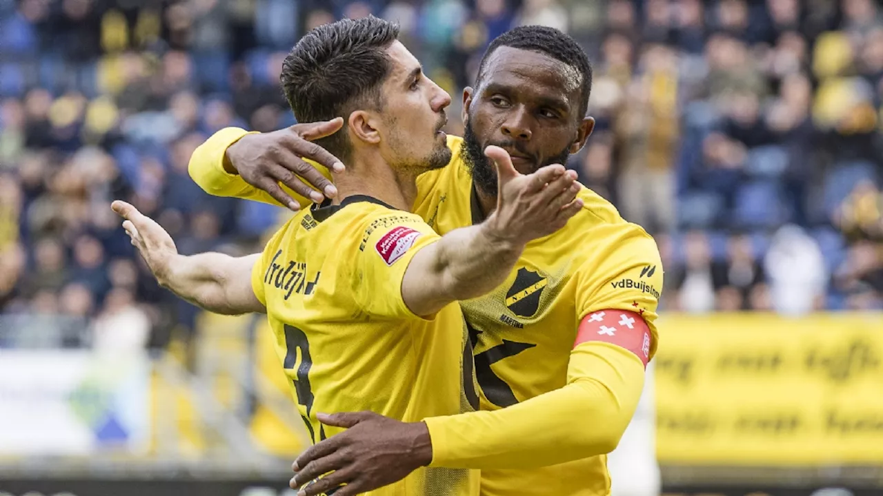 NAC Breda zet met moeizame zege op Jong PSV grote stap richting play-offs