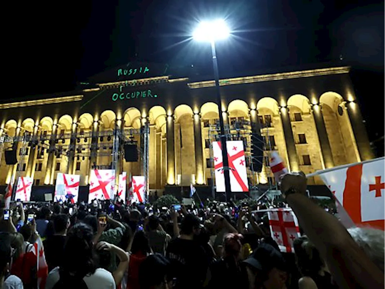 Protest in Georgien gegen 'Anti-Auslands-Gesetz'