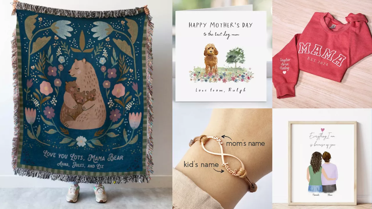 Surprise mom with one-of-a-kind, customizable gifts from Etsy for Mother’s Day