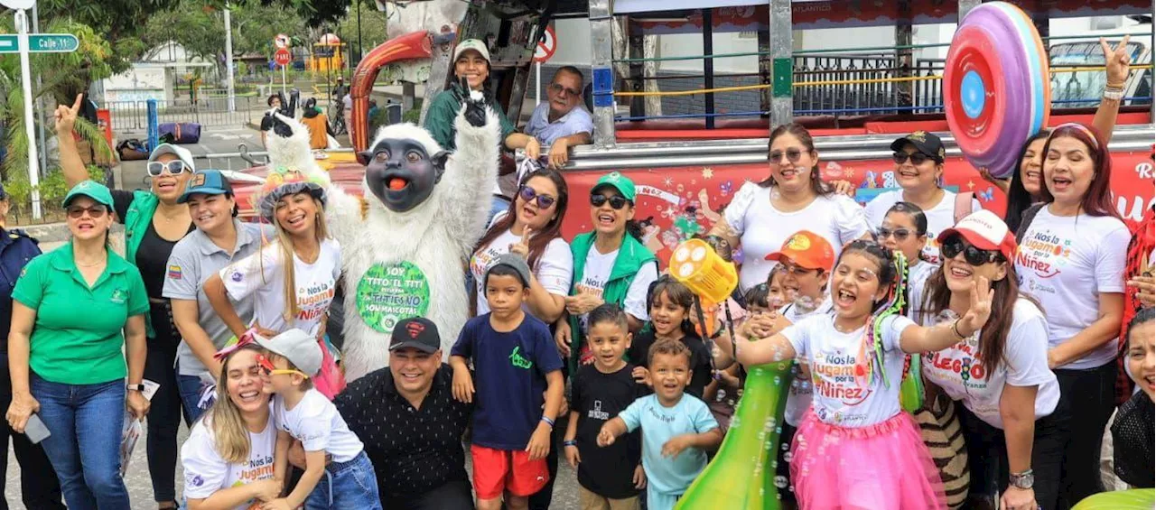 Con la ‘Ruta 25’, Gobernación del Atlántico cerró celebración del mes del niño