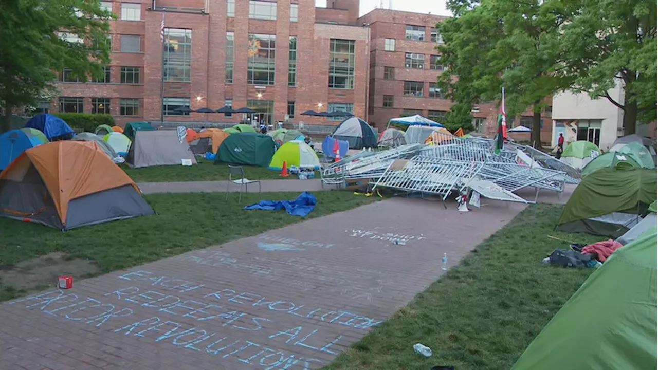 Gaza solidarity protests at George Washington U enters fifth day after overnight tensions