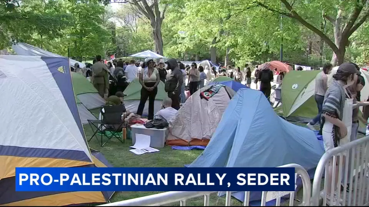 Pro-Palestinian protesters hold Passover seders at University of Pennsylvania, Swarthmore College