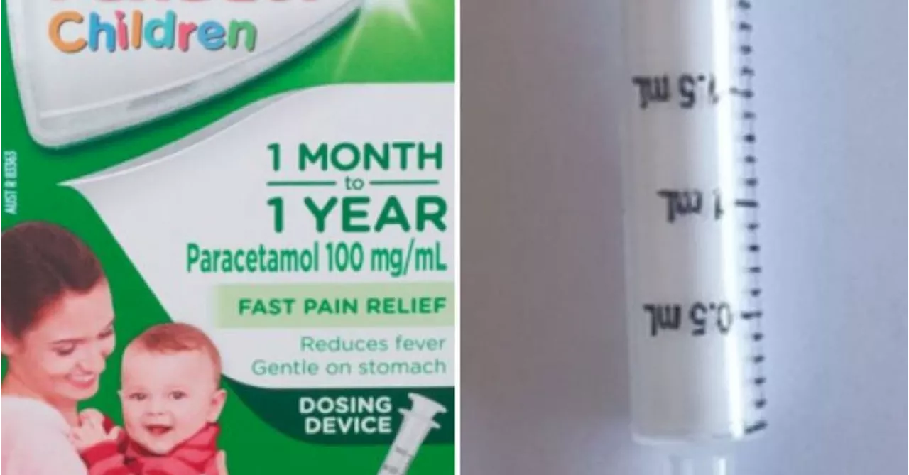 Children's Panadol recalled over problem with dosing syringes