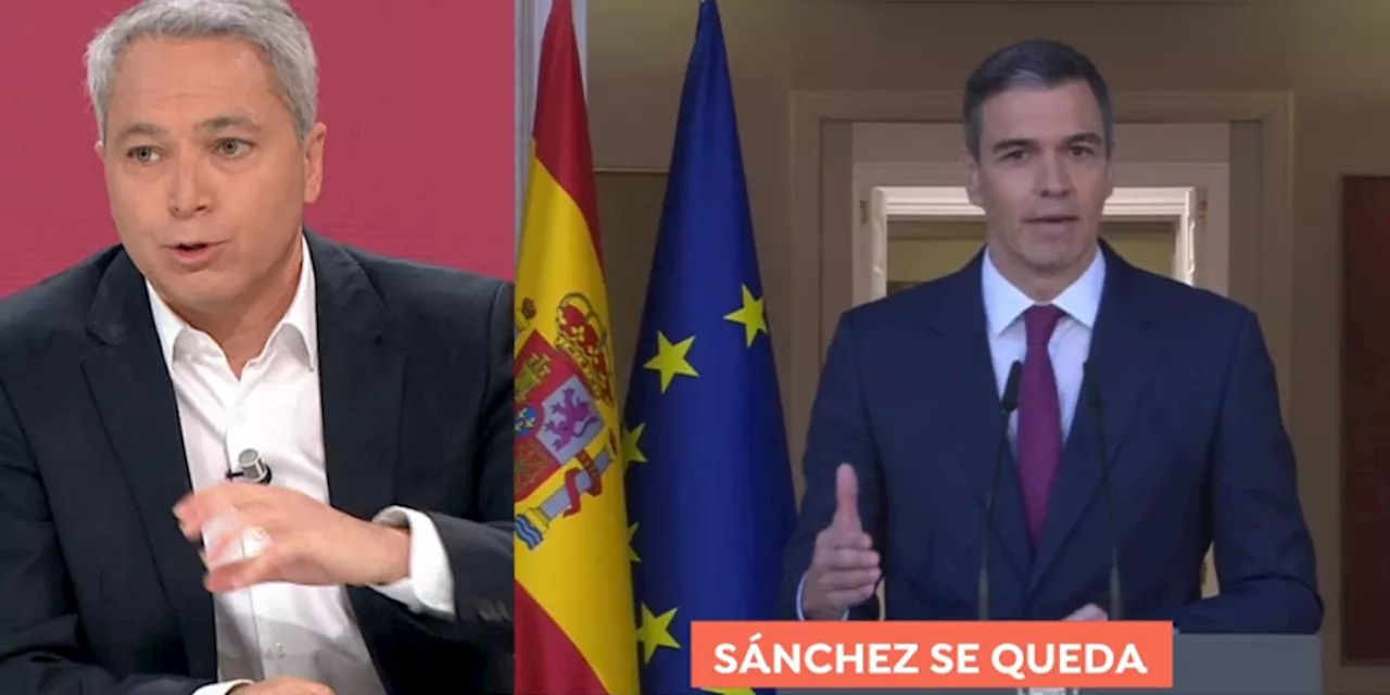 Vicente Vallés recrimina a Pedro Sánchez la dejación de funciones y le retrata: «No le importa»