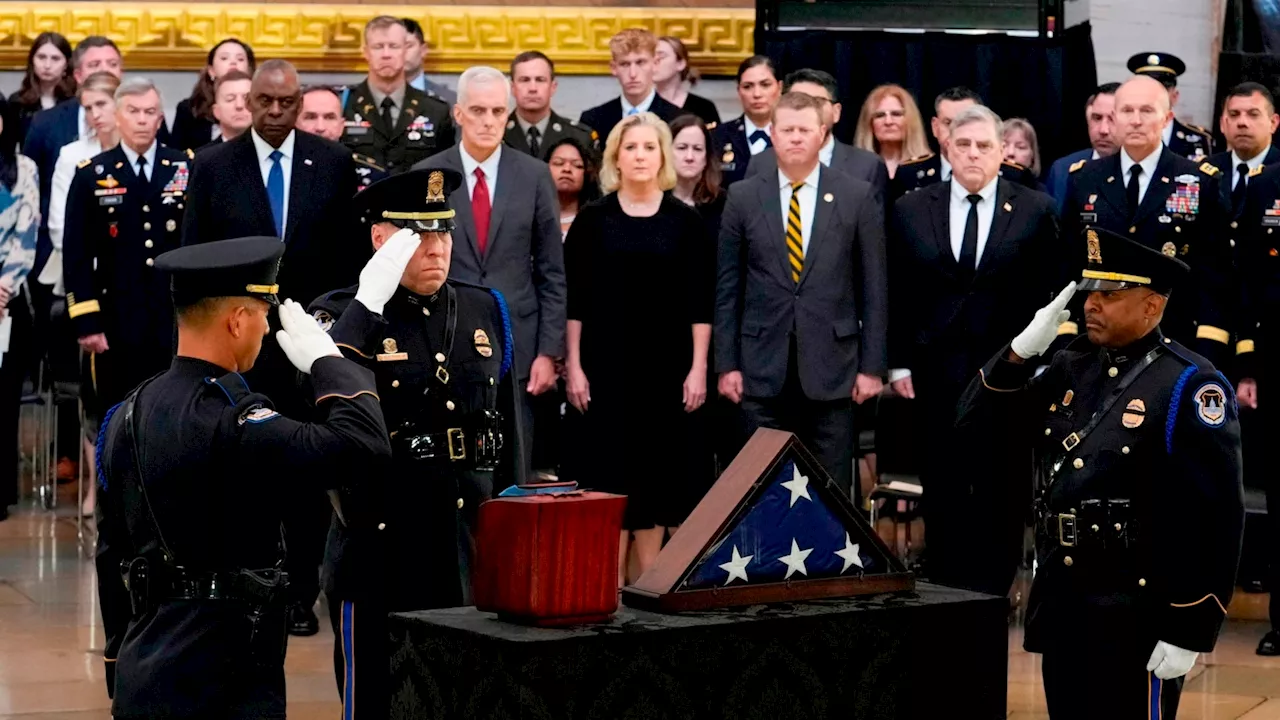 Medal of Honor recipient Col. Ralph Puckett lies in honor in Capitol rotunda