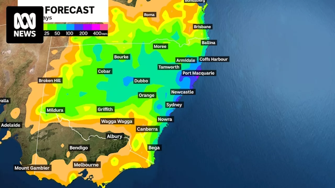 Weather stalls across Australia spell 10 days of rain, possible weekend flooding for New South Wales