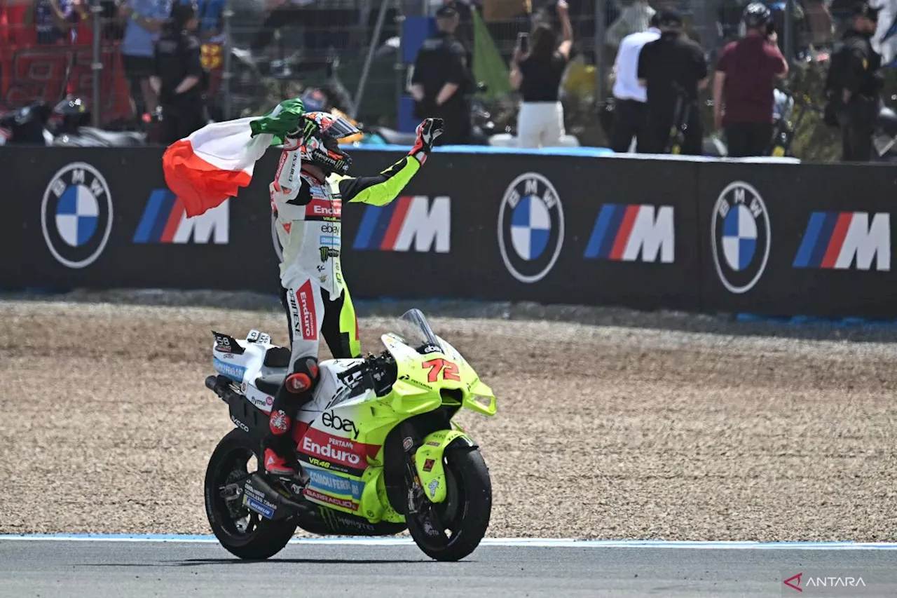 Bezzecchi sebut Rossi punyak adil dalam finis podium di Jerez