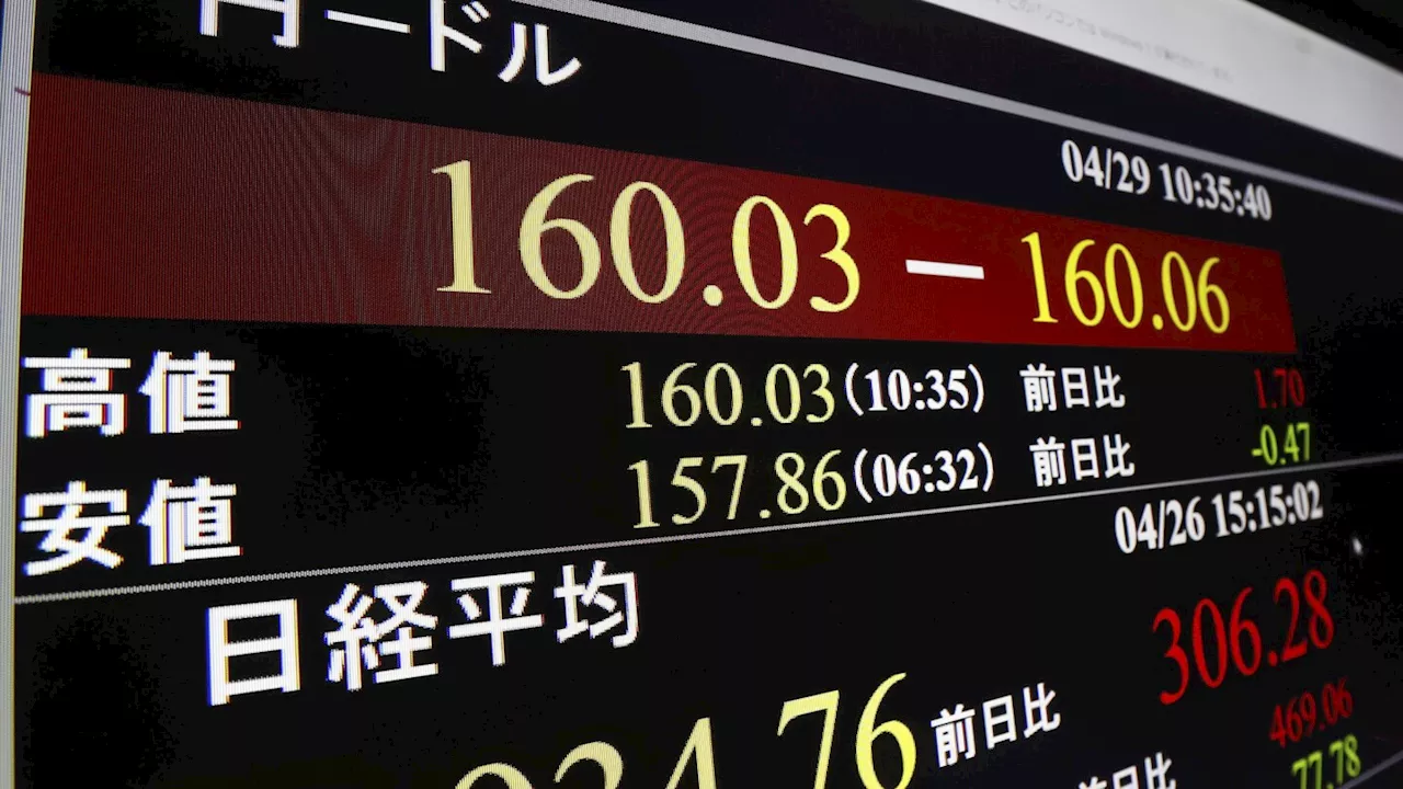 Japan's currency falls to its weakest since 1990 against the dollar as the yen keeps yelping