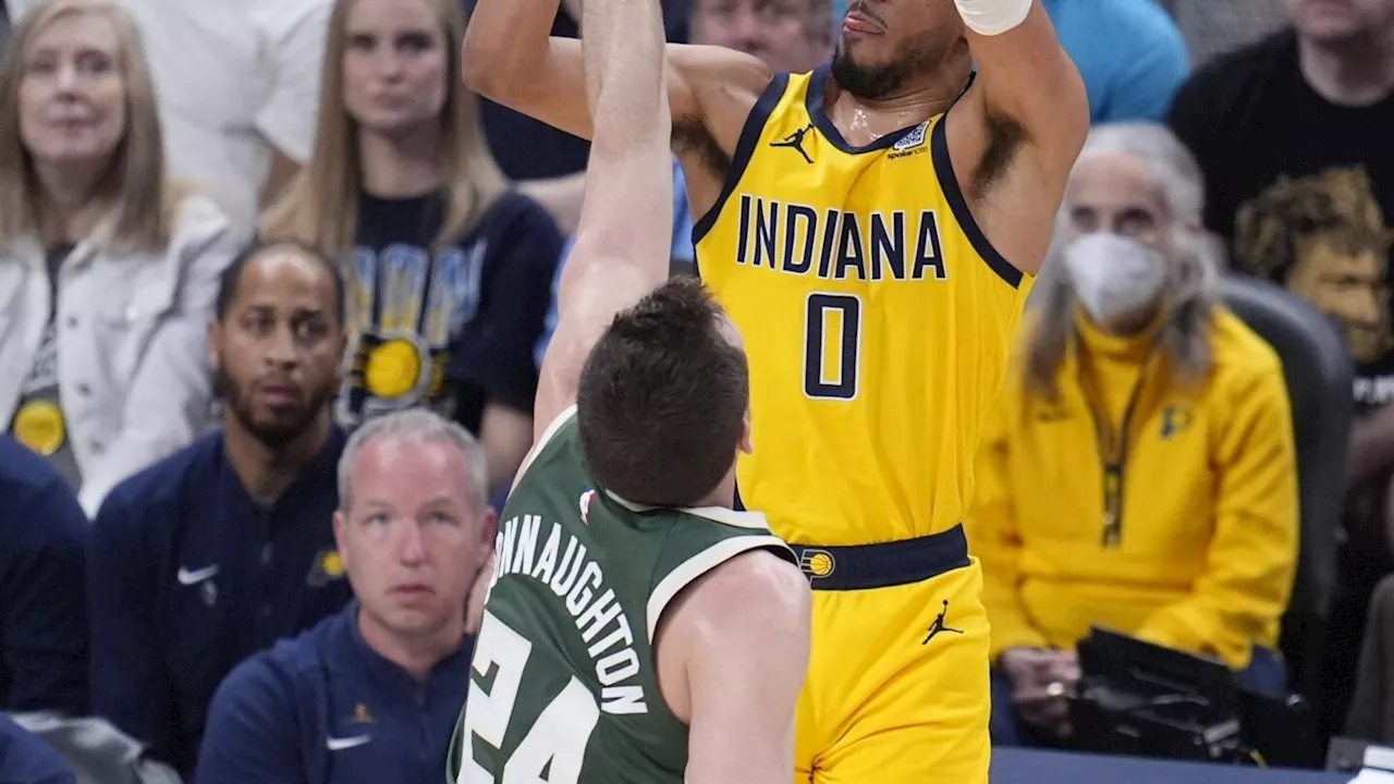 Pacers hit franchise playoff best 22 3-pointers to beat Bucks 126-113, take 3-1 lead in series