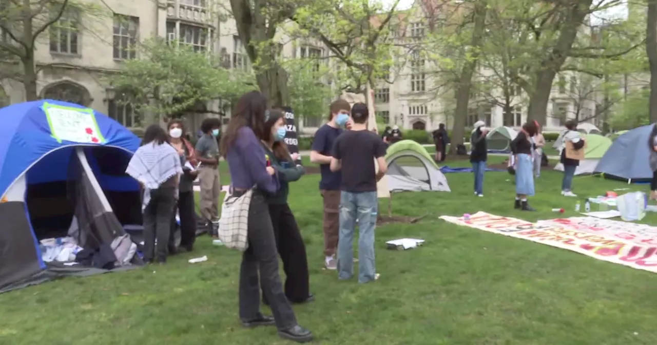 Pro-Palestinian tent encampment comes to University of Chicago