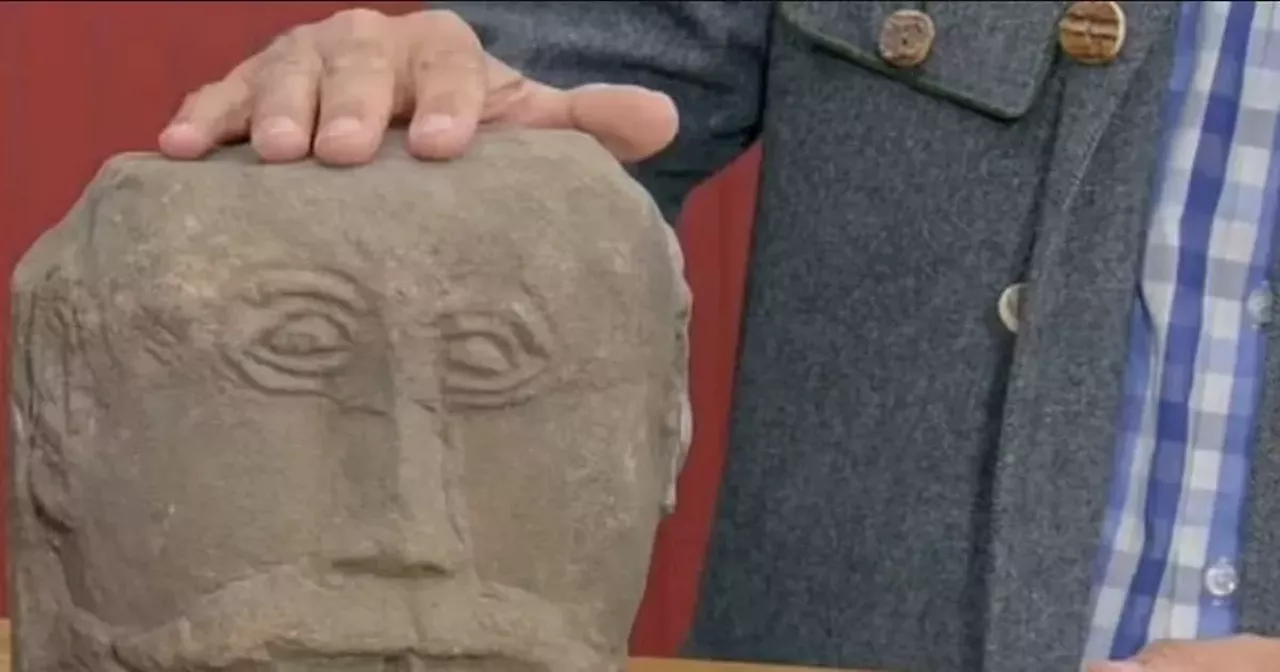 BBC Antiques Roadshow guest speechless at value of stone head found in drain